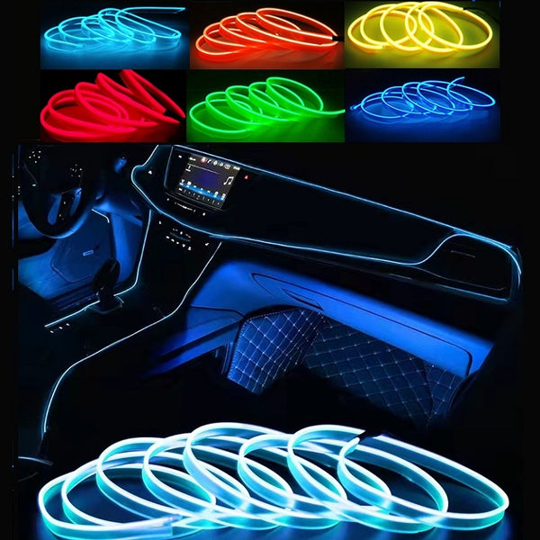 LED Car Interior Neon Strip Lights - Flexible, Vibrant Glow