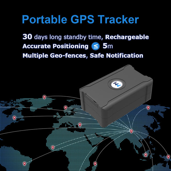 Compact GPS Tracker: Strong Magnet, Theft Alert, Long Standby