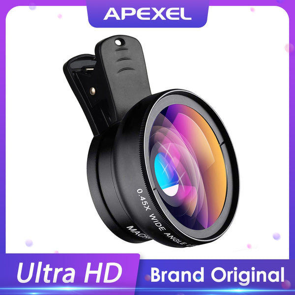Apexel Phone Lens Kit: 12.5x Macro & Wide Angle Masterpiece