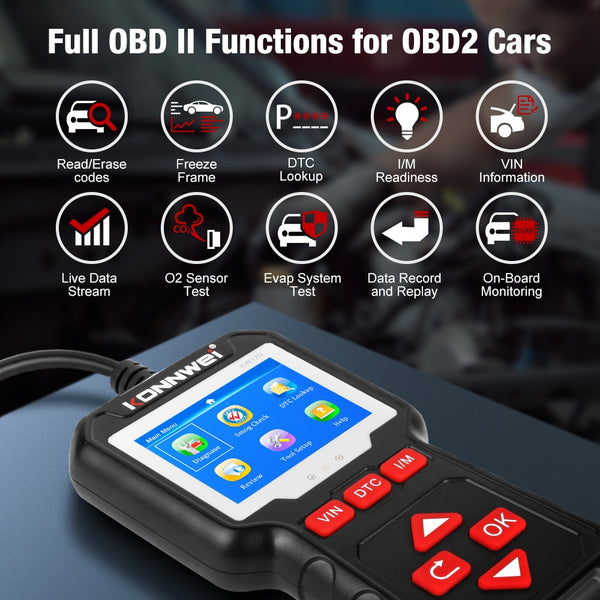 OBD2 Car Scanner KONNWEI KW320 - Drive Smart, Drive Safe