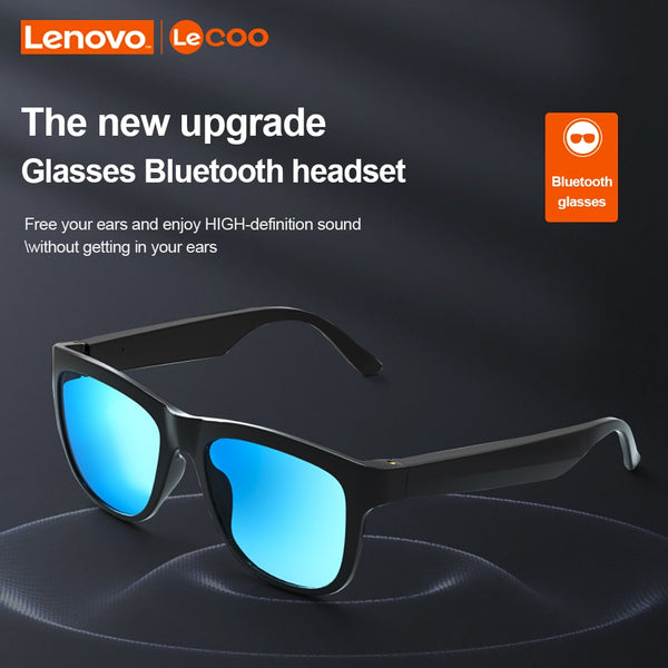 Lenovo Lecoo Sunglasses - Wireless Sound, UV Protection, Sleek Design