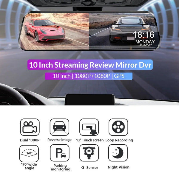 Dual Lens Dash Cam: Seamless Parking & Driving View
