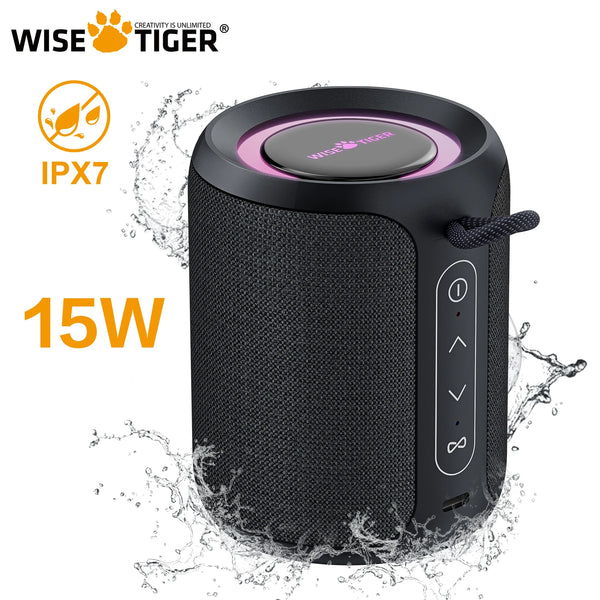 Portable Bass Speaker WISETIGER P1S - Waterproof, Wireless, Wonderful!