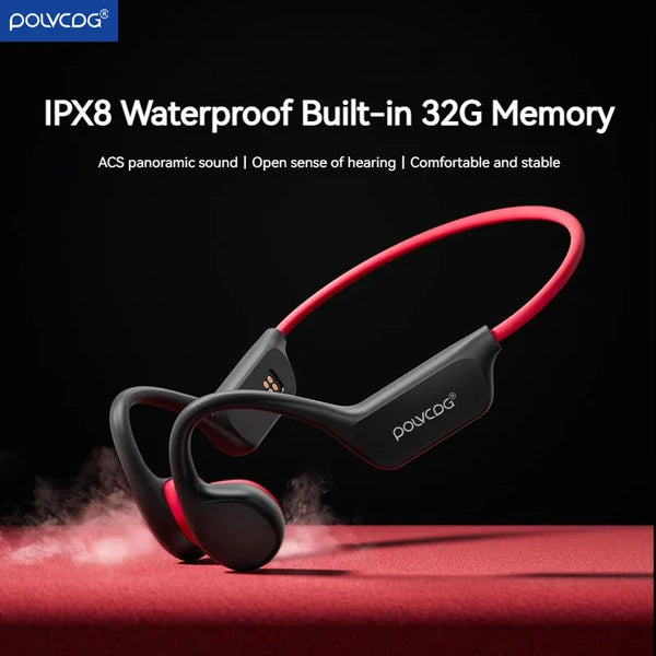 BONE CONDUCTION HEADSET X7: 32GB Beat, IPX8 Rated for Athletes!