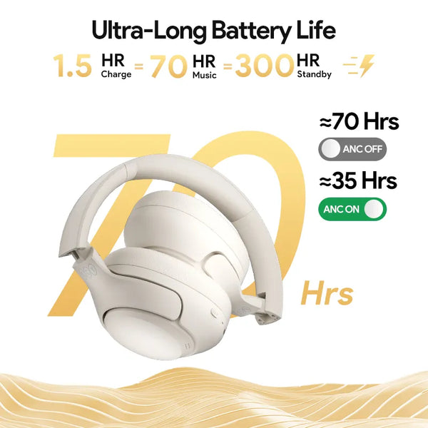 ANC HEADPHONES QCY H3 - Long Battery Life, Premium Sound